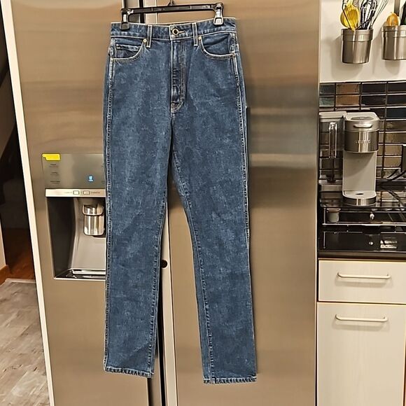 💕KHAITE💕 Daria High Rise Slim Fit Jeans  Montgomery Stretch Medium Blue 29 NWT - Picture 11 of 16